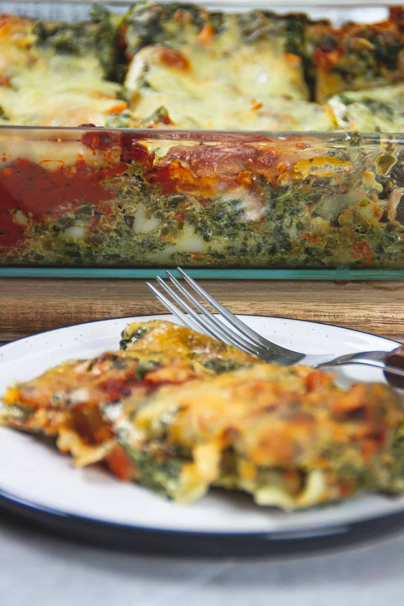 Familienfreundliche Spinat-Lasagne (vegetarisch!) • Kitchengoodies